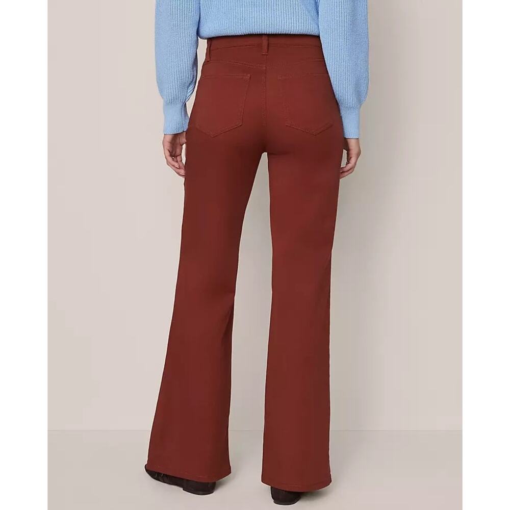 Ann Taylor Weekend Go-Everywhere Flare Pants terracota 6 - Picture 9 of 10